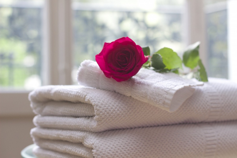 chambre-hote-CONTES-min_towel_rose_clean_care_salon_spa_white_bath-731641